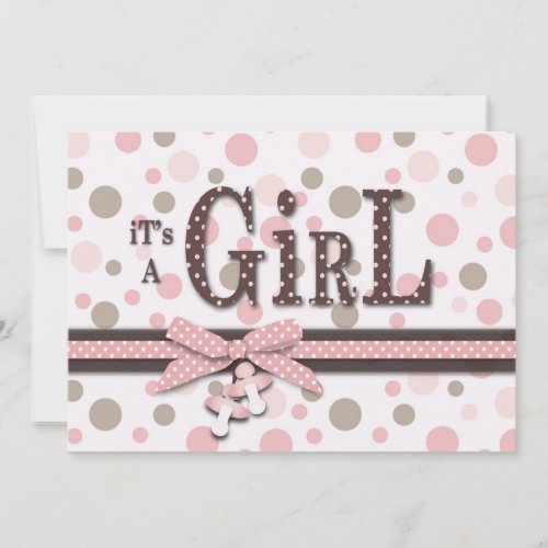 Girl Baby Shower Invitation