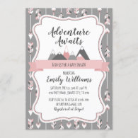 Girl Baby Shower Invitation Adventure Awaits