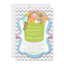 Girl Baby Shower Invitation - Bucket of Things