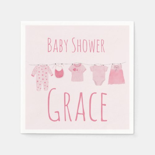Girl Baby Shower Napkins