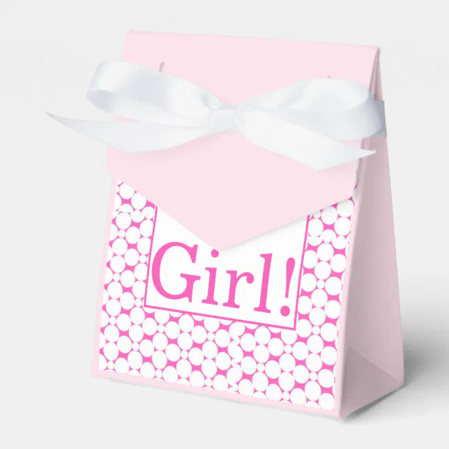 Girl Baby Shower Party Favor Box Zazzle