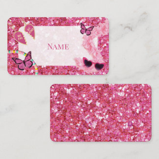 Girl baby shower place card