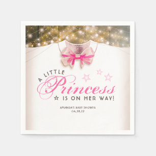 Girl Baby Shower Rustic Country Bodysuite Napkins