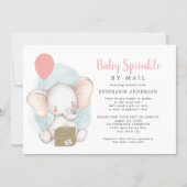 Girl Baby Sprinkle by Mail Invitation (Front)