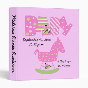 Girl Babybug Photo Album 3 Ring Binder