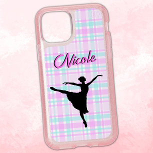 Girl Ballerina Ballroom Dance Plaid Pastel Speck iPhone 11 Pro Case