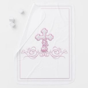 christening blanket for baby girl