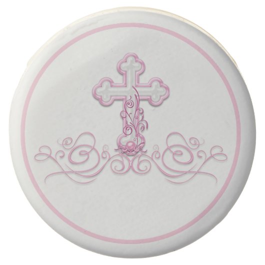 Girl Baptism Christening First Communion Cookies (Front)