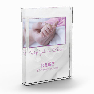 Girl Baptism Congratulations for Baby Personalized Acrylic Award