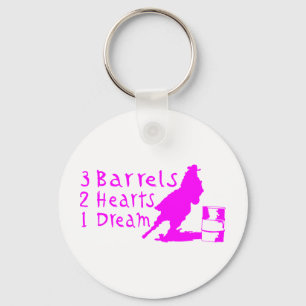 GIRL BARREL RACING KEYCHAIN