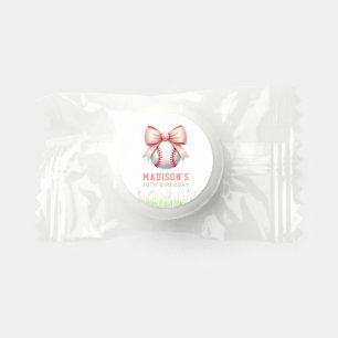 Girl Baseball Birthday Custom Life Saver® Mints
