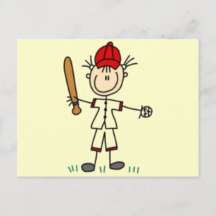 Girl Baseball Player Tshirts and Gifts Postcard