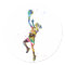Girl basketball player