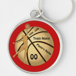 Girl Basketball Senior Night Gifts Your Text Color Keychain