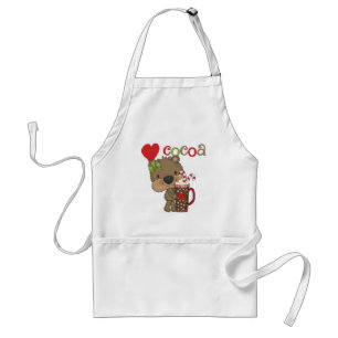 Girl Bear Cocoa Love Adult Apron