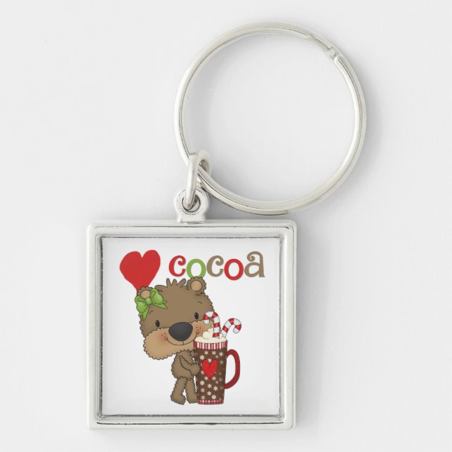 Girl Bear Cocoa Love Keychain (Front)