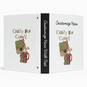 Girl Bear Crazy For Cocoa Binder