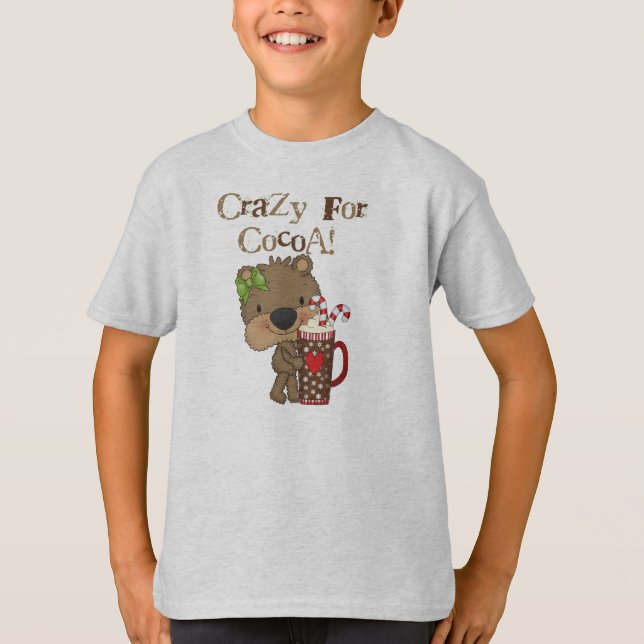 Girl Bear Crazy For Cocoa T-Shirt (Front)