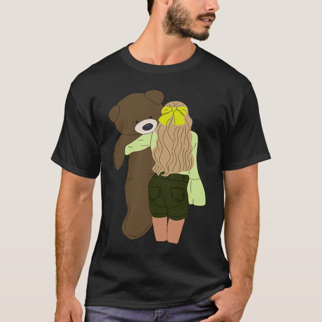 girl bear fluffy chubby T-Shirt (Front)