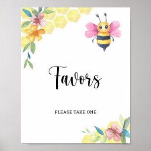 Girl Bee is on the way \  Favors Poster