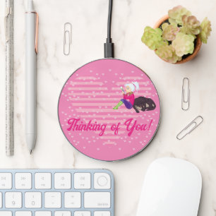 Girl Being in love Wireless Charger