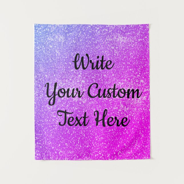 Girl Birthday Party Photo Booth Backdrop Sparkle (Front)