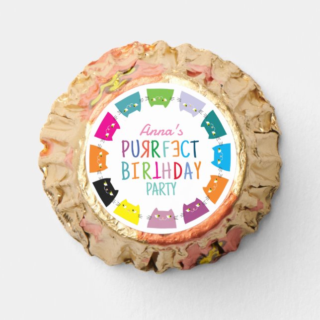 Girl Birthday Party Reese's Peanut Butter Cups (Front)