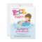Girl Birthday Summer Pool Party Invitation