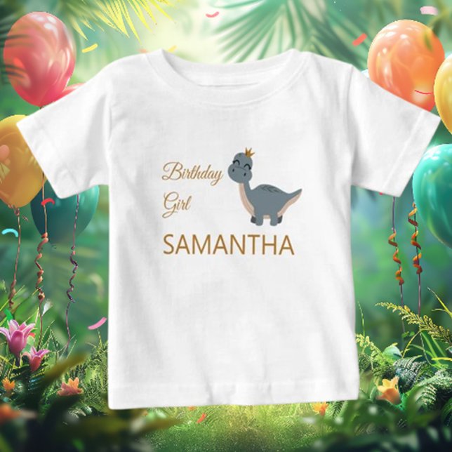 GIRL Boho T rex Dinosaur Baby T-Shirt (Dress your little one in this adorable GIRL Boho T-Rex Dinosaur Baby T-Shirt! )