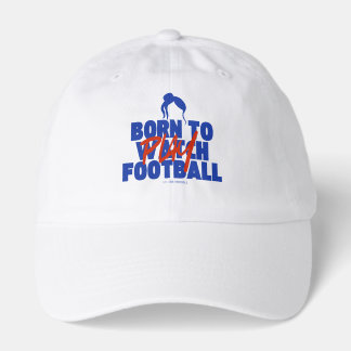 Girl Born to Play Football Hat