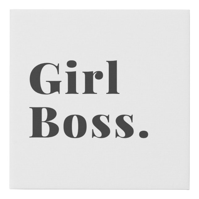 Girl Boss Babe Small Business Owner   Faux Canvas Print (Front)