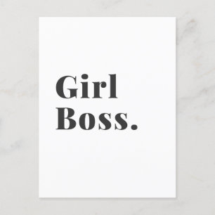 Girl Boss Babe Small Business Owner Postcard
