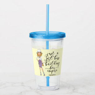 Girl Boss   Blonde Lady Glass   Yellow