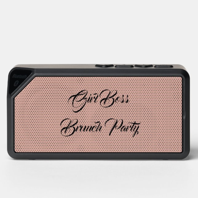 Girl Boss Brunch Party Bluetooth Speaker (Front)