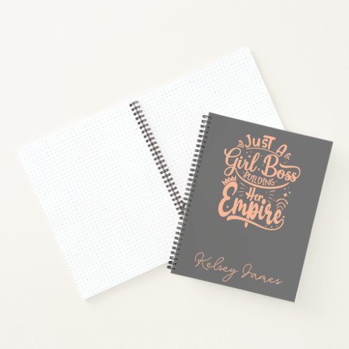 Girl Boss Building Her Empire Personalized  Notebook