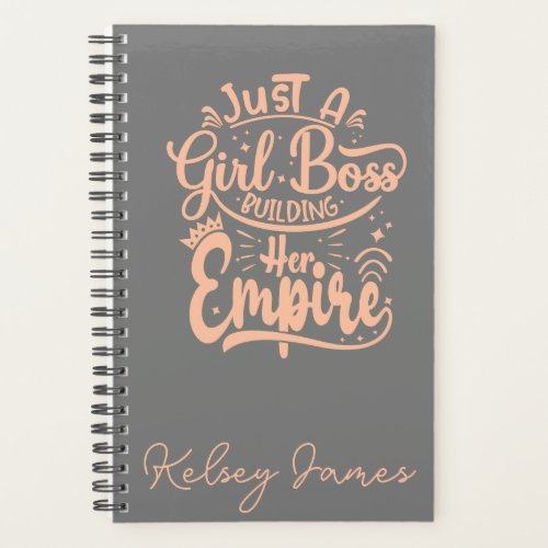 Girl Boss Building Her Empire Personalized    Planner