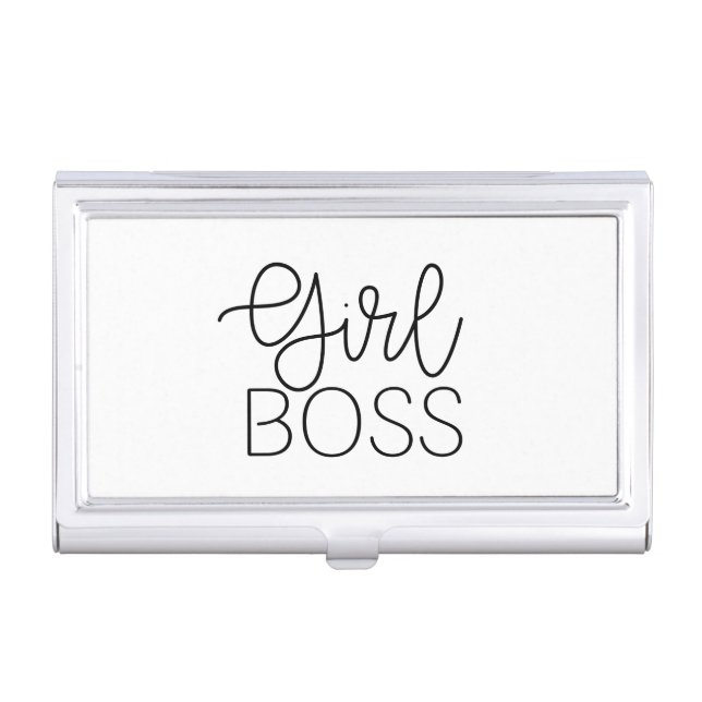 Girl Boss Business Card Holder (Front)