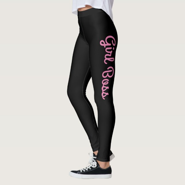 Girl Boss Customizable Leggings (Left)
