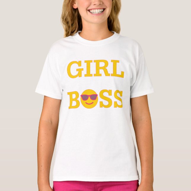 Girl Boss Emoji T-Shirt (Front)