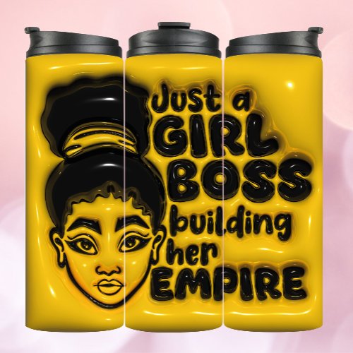 Girl Boss Empire 3D Inflated Tumbler