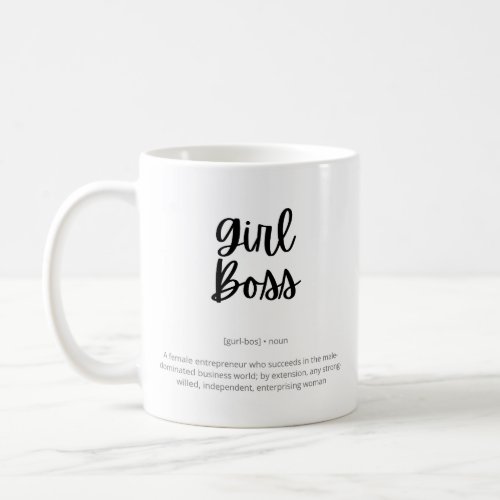 Girl Boss _ Female Entrepreneur Coffee Mug