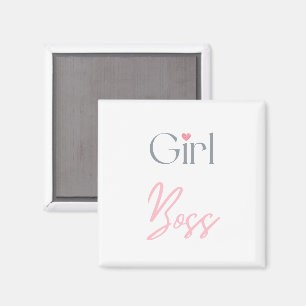 Girl Boss Feminine Entrepreneur Motivation Office Magnet