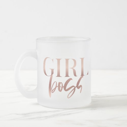 Girl Boss Frosted Cup