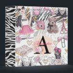 Girl Boss Luxury Illustration Personalized 3 Ring Binder<br><div class="desc">Girl Boss Luxury Illustration Personalized design. If you need to move flowers on Front letter go to personalize further and move flowers as you need them. Matching products can be found in Girl Boss Collection.</div>