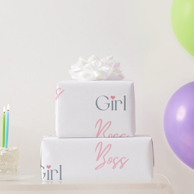 Girl Boss Motivational  Wrapping Paper (Party Gifts)