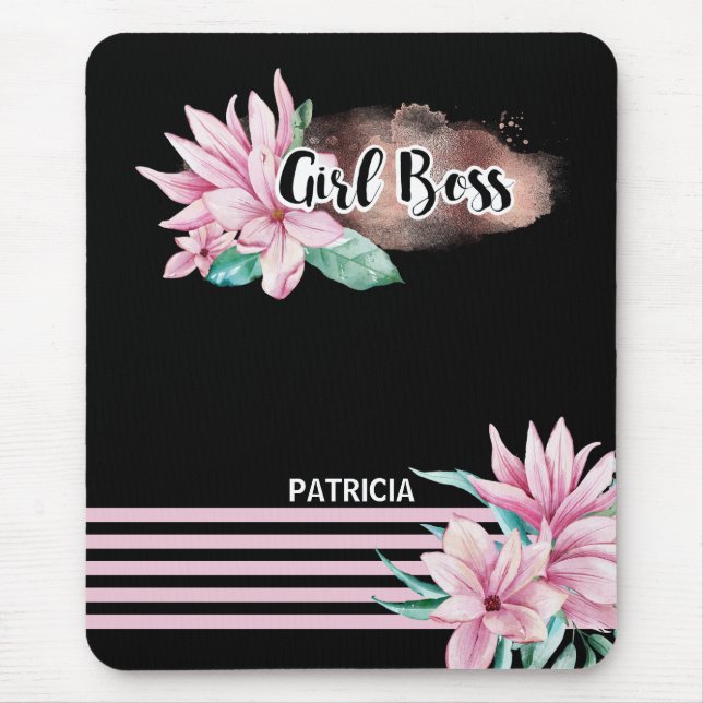 Girl Boss Mouse Pad (Front)