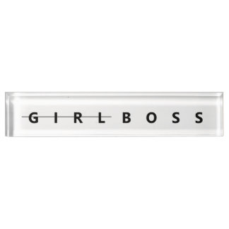 Girl Boss Name Plate