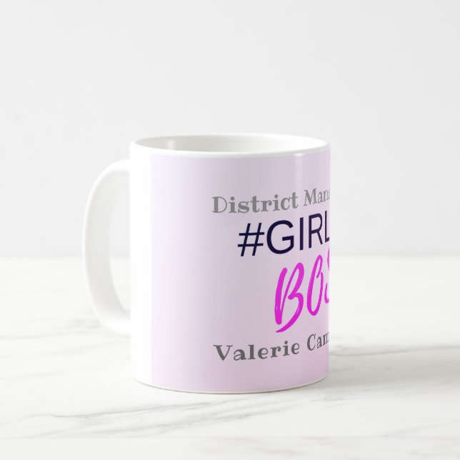 Girl Boss Personalized Coffee Mug (Front Left)