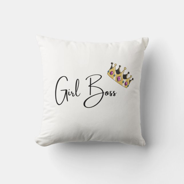 Girl Boss Pillow (Front)