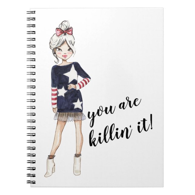 girl boss planner notebook (Front)